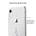 Unov Case Compatible with iPhone XR Case Clear with Design Slim Protective Soft TPU Bumper Embossed Pattern 6.1 Inch (Watercolor Castle)