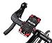 Pro-Grip Bicycle Mount Secure Phone Holder / Cradle for Smartphones, Apple iPhone 6, 6 Plus, 6S, 5, 5S, 5C, Samsung Galaxy S3, S4, S5, S6, Note 3, Note 4, GPS Holder (Black + Red) By Foxx Electronics