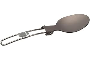 Folding Spoon Spork Fork, Compact Outdoor Tableware Set for Camping Hiking Backpacking - Lightweight Foldable Flatware with M