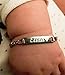 Tina&Co Personalized 18K Gold Plated Baby Name Bracelet Custom Bracelets for Kids Id Protection Bracelet Baptism for Girls