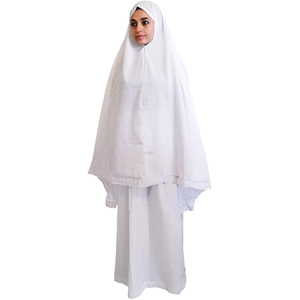 Amazon.com: Elanesa Islamic Dress for Women Prayer Clothes for Muslim Women  2 Piece Set Maxi Skirt with Hijab and Rosary Printed Dress.(11861, One  Size, Blue) : Clothing, Shoes & Jewelry