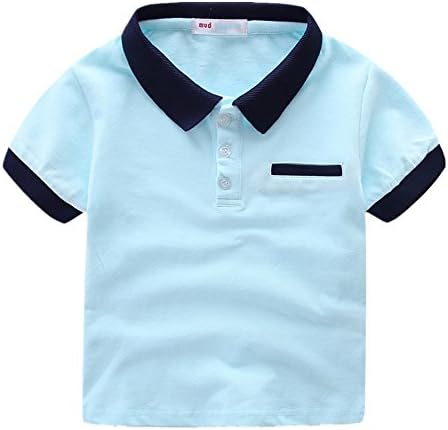 LittleSpringBoys Girls Polo Shirt School Uniform Short Sleeve Pique Polo T Shirt for Kids