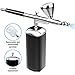 Gocheer Upgraded 30PSI Airbrush Kit, Multi-Function Dual-Action Airbrush Set with Compressor for Painting Portable Air Brush Set for Makeup Art Craft Cake Decoration Nail Design Tattoo Model, White