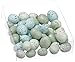 Ten Waterloo Small Artificial Bird Eggs, 36 Pieces, 75 to 1.25 Inches Long, Soft Blue and Green Speckled Eggs, Faux Easter Eggs, Bowl and Vase Filler