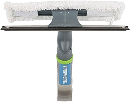 YOUSHANGJIA 3 in 1 Double Face Window Squeegee Cleaner Microfiber Scrubber with Spray Head for Bathroom Home Shower Auto