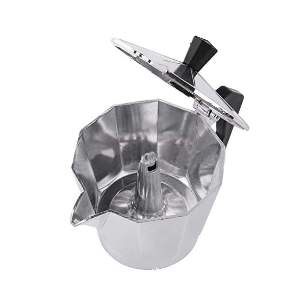 Kaffeemaschine Aluminium Mokka Espresso Espressokocher Topf Stovetop Kaffeemaschine Pot Brewer Moka Topf 1 Tasse / 3cup… – Bild 7