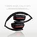 AUSDOM AH862 Wireless Bluetooth Headphones Over Ear, Headset with Microphone, Foldable, Lightweight ,Soft Earmuffs, Wireless&Wired Mode for PC/ Cell Phones/ TV