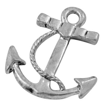 10 Piece Anchor Antique Silver Tibetan Style Charms Pendants [Office Product]