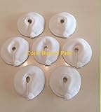 Cutie Button Pads G-tube 7 Pack (3 Inch Round White)