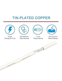 Bntechgo 12 alambres de silicona suave y flexible, silicona resistente a altas temperaturas, altamente eficiente 12 AWG calibre, 680 hilos de alambre de cobre estañado
