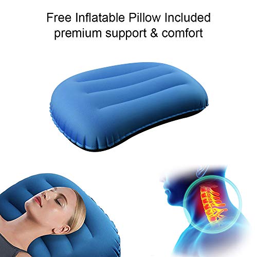 image for Lzellah Camping Sleeping Pad - Ultralight Inflatable Camping Mat & Tra