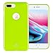GOOSPERY Pearl Jelly for Apple iPhone 8 Plus Case (2017) with Screen Protector Slim Thin Rubber Case (Lime) IP8P-JEL/SP-LIM