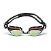 wave Prescription Unisex Swim Goggles with Vision Mirror Coated, Optical Corrective Swimming Goggles Scratch Resistant Anti-Fog UV Protection Nearsighted Allergy-Free, Ear Plugs & Nose Piece Incl