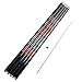 Goture 1 Piece Portable Hand Fishing Rod - Carbon Fiber Telescopic Stream Fishing Rod Ultralight Portable Carp Pole 12FT 15FT 18FT 21FT 24FT + Free Tip Set (Last Segment)