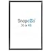 SnapeZo Poster Frame 36x48 Inches, Black 1.7 Inch Aluminum Profile, Front-Loading Snap Frame, Wall Mounting, Wide Series
