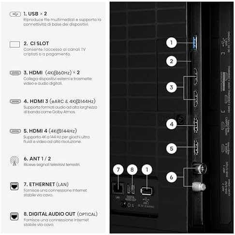 Smart TV QLED 144Hz 55" 4K 55E7S PRO