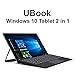 CHUWI UBook Tablet,11.6 inch Intel Gemini-Lake N4100 Quad-cores 2 in 1 Tablet PC, Windows 10, 1920 1280 IPS, 8GB RAM 256GB SSD and M.2 SSD Slot (Keyboard and HiPen H3 Included)thumb 3