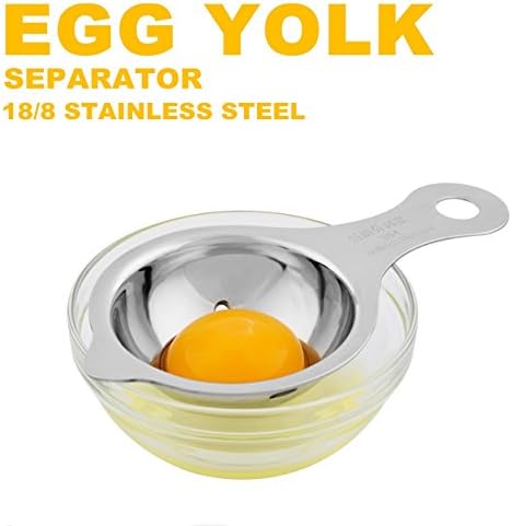Egg Separator Egg White Yolk Filter Separator 304 Stainless Steel Egg Sieve Kitchen Gadget Cooking
