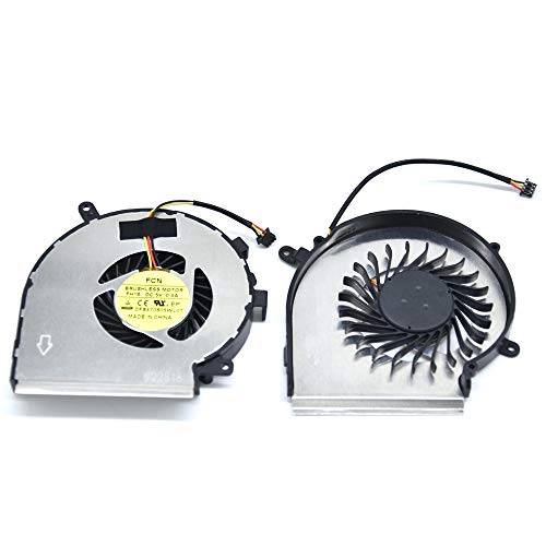 BAY Direct Replacement Laptop CPU + GPU Cooling Fan 3-Wire for MSI GE62 GE72 PE60 PE70 GL62 GL72 Compatible Part Number: PAAD06015SL