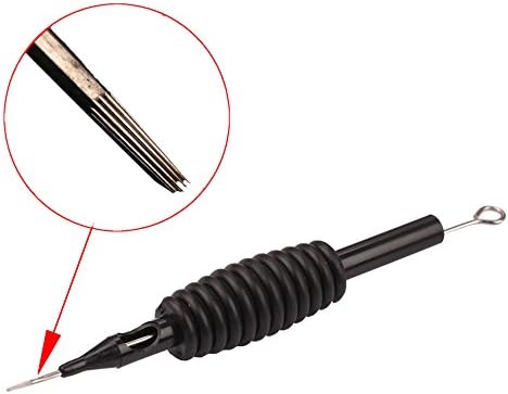 25pcs Round Liner Disposable Sterilized Conjoined Tattoo Needle Tube Grip Tip 3/4" Grip Tube (15RL 15RT)