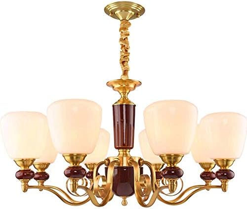 天井 ペンダントライト 雰囲気づくり おしゃれ 単純な雰囲気のシンプルなヨーロピアンスタイルの豪華なリビングルームランプのアメリカンスタイルの銅のランプレストランのシャンデリア シーリングライト タイムセール シャンデリア