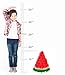 Watermelon Slice Pinata for Summer Beach Party - 16 in x 14 in x 6 in Game, Decoration, Table Centerpiece, Photo Prop and Room Decor with Hanger and Fill Door for Hawaiian Luaus and Kids Birthdays