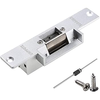 UHPPOTE Electric Strike Door Lock Fail-Secure for Access Control System Deadlatches or Cylindrical Locksets