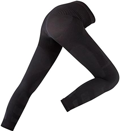 Recovery Compression Tights 2.0 - 20-30 mmHg Seamless Leg, UV Protection,Moisture Wicking Compression Tights for Running,Compression Socks for Women, Recovery fast (Women-Medium, Black)