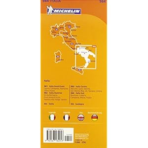 Italia Sud - Southern Italy (Michelin Regional Maps # 564) (Italian Edition)