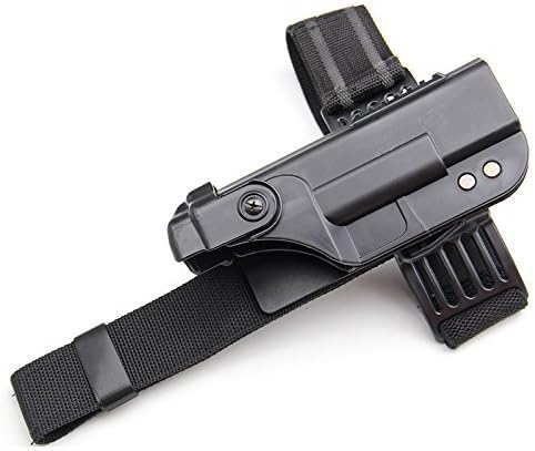 Black Tactical Pistol Drop Right Leg Thigh Holster for Glock 17 18 19 22 23 26 30