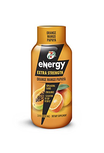 7-Select Extra Strength Energy Shot, Orange Mango Papaya, 2-Ounce Bottles (Pack of 12)