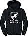 Tstars Just a Girl Who Loves Horses Hoodie Horse Gifts Equestrian Horseback Riding Kids Girls Hoodie Large Black