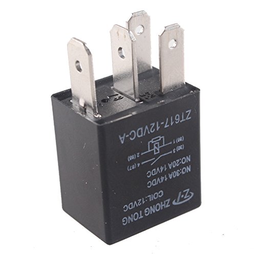 ESUPPORT Car Heavy Duty Relay Switch 12V 30A SPST 4Pin Waterproof