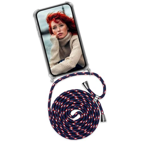 ONEFLOW Handykette für iPhone 17 Hülle mit Band, Handyhülle mit Kette abnehmbar, Handyband zum Umhängen, Handy Umhängeband Lange Handykordel, Twist Ca