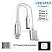 iPhone Splitter for 7 / 8 / 10 / X Adapter Cable By Tip-Top Home Goods 2 in 1 Lightning Charging Port 3.5mm Aux Headphone Jack iOS 11 for X / 8 / 7 and Plus Models