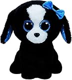 Ty Tracey Dog Plush, Black/White, Regular