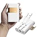 iWALK 10000mAh Power Bank Portable Charger with Built in Type C & Micro USB Cable, QC 3.0 & 18W PD External Battery Pack Compatible with iPhone Xs/XS Max/X 8 7 6 Samsung Galaxy and More, White