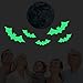 Creative Bats Skin Wall Sticker Window Decals Halloween Decoration Glow in the Dark, Home Decor Removable Art Mural Baby Nursery Room