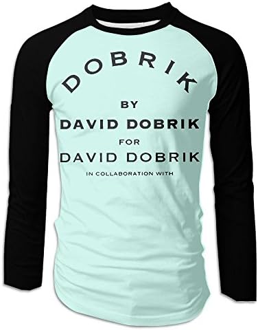 Society Zhuang David Dobrik DD Men Raglan Baseball T-Shirt Long Sleeves White Large