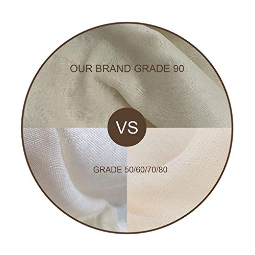 image for AUOON 5 Yards 45 Square Feet Grade 90 Cheese Cloth,100% Unbleached Cot