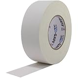 ProTapes Pro Gaff Premium Matte Cloth Gaffer's Tape With Rubber Adhesive, 11 mils Thick, 55 yds Length, 2" Width, White (Pack of 1)