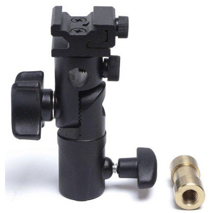 LumoPro LP633 Compact Umbrella Swivel with Variable Cold Shoe