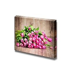 Canvas Prints Wall Art - Romantic Tulips for Any Special Occasion | Modern Wall Decor/Home Decoration Stretched Gallery Canvas Wrap Giclee Print. Ready to Hang - 12" x 18"