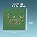 Juvale 50 CT Antlers Luncheon Paper Napkins for Christmas Holiday Party Supplies & Xmas Table Decorations, Green, 6.5 in - Cocktail Napkins