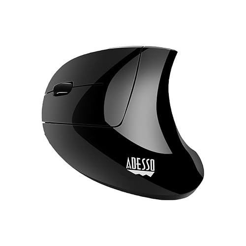 Adesso iMouse E90 - Wireless Left-Handed Vertical Ergonomic Mouse ...
