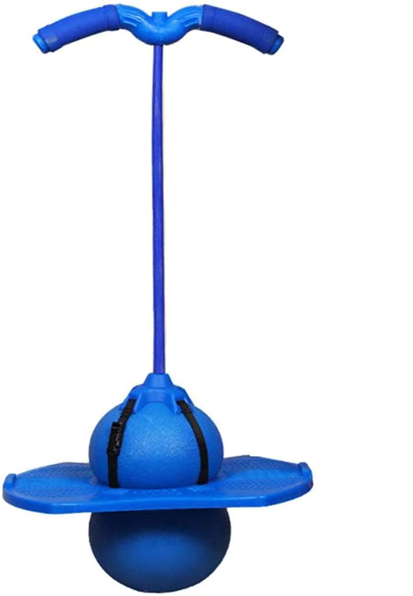 Moonlove Funny Pogo Ball Stick Jumper Balance Hopper Toy With Elastic Bands Board Bounce SpaceKids Body Growing Fitness Exercise Toy Adults Children Indoor Games