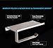 Toilet Paper Holder,Bathroom Tissue Roll Hanger CrazySound Wall Mount Paper Towel Hooks/Dispenser/Storage/Organizer/Tower/Stand/Rack for Hanging, Organization with Phone Shelf