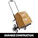 Mophorn 330LBS Portable Stair Climbing Cart 44.5 Inch Folding Cart Climb Hand Truck All Terrain Stair Climbing Hand Truck Heavy Duty 2 X Three-Wheel