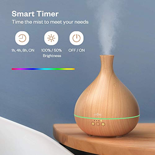 Essential Oil Diffuser, Anjou 500ml Cool Mist Humidifier Aromatherapy