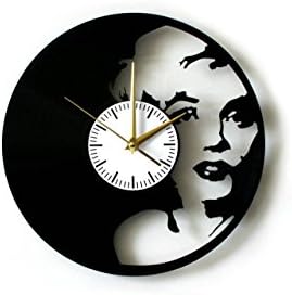 Marilyn Monroe Design Vinyl Record Wall Clock Unique gifts for him her Gift Ideas for Mothers Day Father birthday anniversary wedding cute and original gifts for everybody